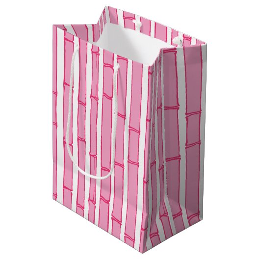 Bambooey Bamboo Stripe in Pink Medium Cadeauzakje (Voorkant Gekanteld)