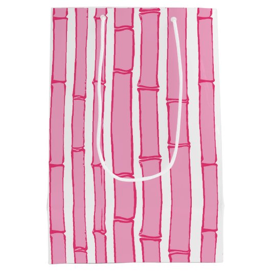 Bambooey Bamboo Stripe in Pink Medium Cadeauzakje (Achterkant)