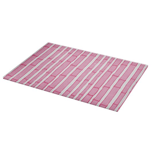 Bambooey Bamboo Stripe in Pink Snijplank (Hoek)