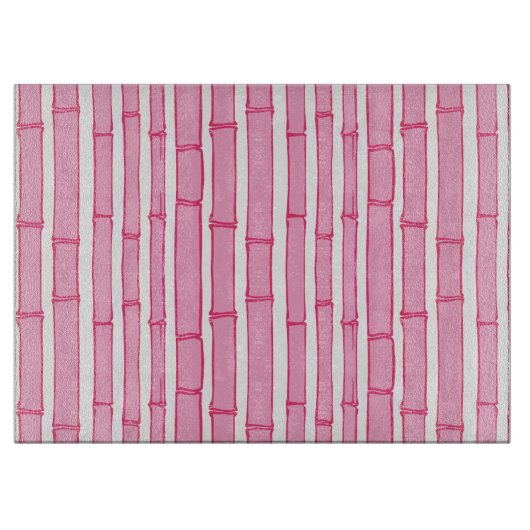Bambooey Bamboo Stripe in Pink Snijplank (Voorkant)