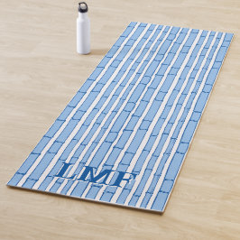 Bambooey Bamboostreep in Blauw Persoonlijk Yogamat