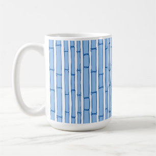 Bambooey Bamboostreep in Blauwe Porselein Koffiemok