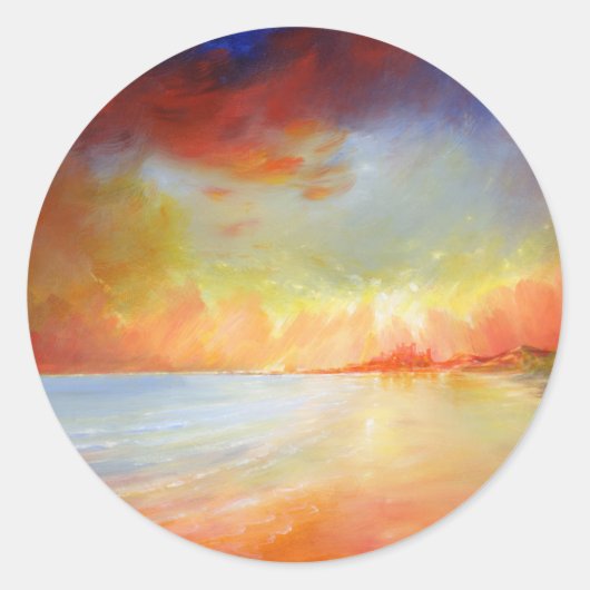 Bamburgh Beach Sticker (Voorkant)