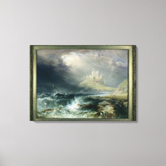Bamburgh Castle, Northumberland Canvas Afdruk (Voorkant)