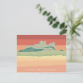 Bamburgh Castle, Northumberland Feestdagenkaart (Staand voorkant)