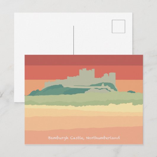 Bamburgh Castle, Northumberland Feestdagenkaart (Voorkant / Achterkant)