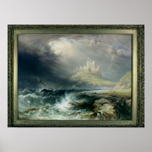 Bamburgh Castle, Northumberland Poster (Voorkant)