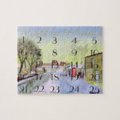Bamburgh Village Advent kalender puzzel (Horizontaal)