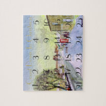 Bamburgh Village Advent kalender puzzel