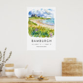 Bamburgh Watercolor 2 Poster (Keuken)