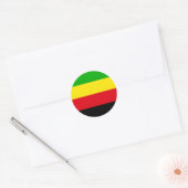 Bamileke stam Nationale Beweging etnische vlag Ronde Sticker (Envelop)