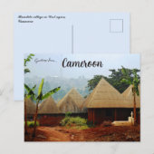 Bamileke Village in de regio West Kameroen Briefkaart (Voorkant / Achterkant)