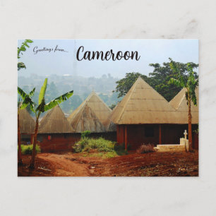 Bamileke Village in de regio West Kameroen Briefkaart