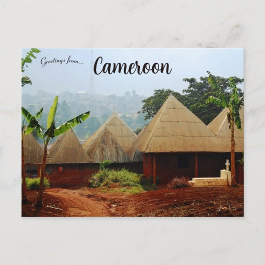 Bamileke Village in de regio West Kameroen Briefkaart (Voorkant)