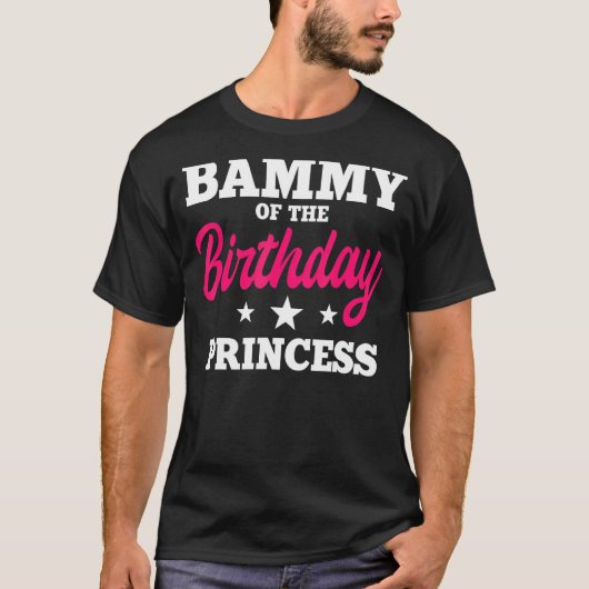 Bammy van de verjaardag prinses feestdag vieren t-shirt (Voorkant)