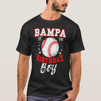 Bampa van het honkbalthema van de Birthday Boy Bda T-shirt