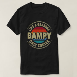 Bampy als opa alleen koeler vaders dag cadeau t-shirt