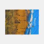 Bamyan, Afghanistan - Buddacliffvallei Fleece Deken (Voorkant (Horizontaal))