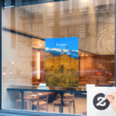 Bamyan, Afghanistan - Buddacliffvallei Raamsticker (Cafe Raam)