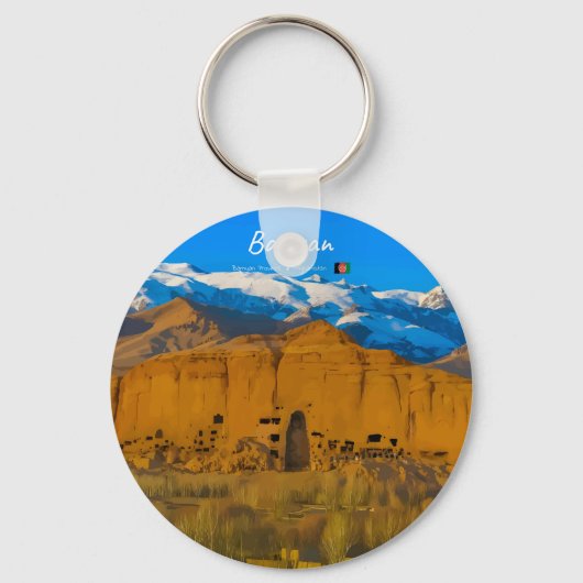Bamyan, Afghanistan - Buddacliffvallei Sleutelhanger (Voorkant)