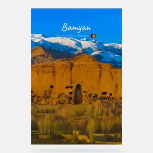 Bamyan, Afghanistan - Buddha Klifvallei Acryl Bord
