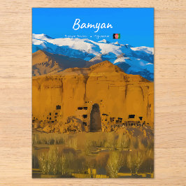 Bamyan, Afghanistan - Buddha Klifvallei Acryl Uitnodigingen