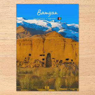 Bamyan, Afghanistan - Buddha Klifvallei Acryl Uitnodigingen