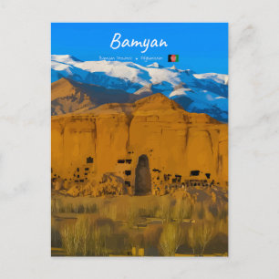 Bamyan, Afghanistan - Buddha Klifvallei Briefkaart