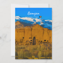 Bamyan, Afghanistan - Buddha Klifvallei Kaart