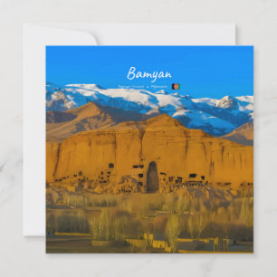 Bamyan, Afghanistan - Buddha Klifvallei Kaart