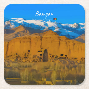 Bamyan, Afghanistan - Buddha Klifvallei Kartonnen Onderzetters