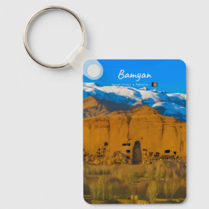 Bamyan, Afghanistan - Buddha Klifvallei Klassieker Sleutelhanger