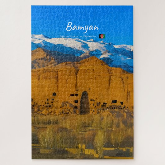 Bamyan, Afghanistan - Buddha Klifvallei Legpuzzel (Verticaal)