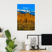 Bamyan, Afghanistan - Buddha Klifvallei Poster (Thuiskantoor)