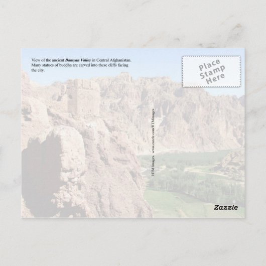 Bamyan, provincie Bamyan, Afghanistan Briefkaart (Achterkant)