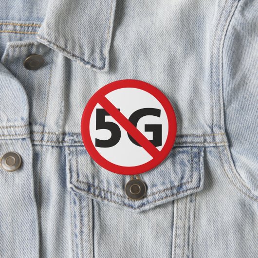Ban 5G-toets Ronde Button 7,6 Cm (In situ)