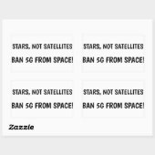 Ban 5G van ruimte sticker (Vel)