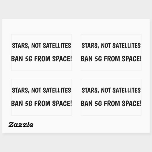 Ban 5G van ruimte sticker (Vel)