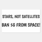 Ban 5G van ruimte sticker (Voorkant)