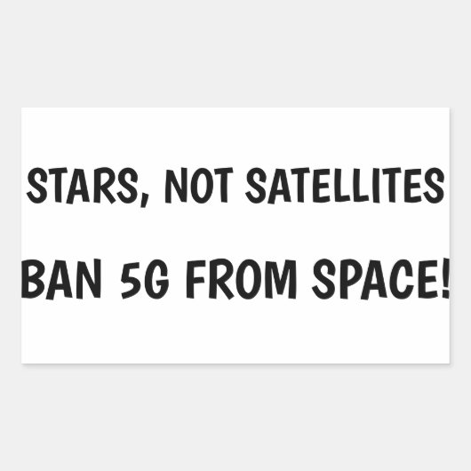 Ban 5G van ruimte sticker (Voorkant)