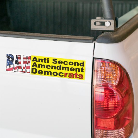BAN Anti-Second Amendment DemocRATS Sticker (Op Truck)