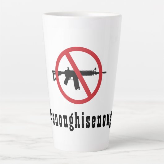 Ban AR-15 voldoende Latte Mok (Voorkant)