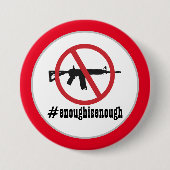 Ban AR-15 voldoende Ronde Button 7,6 Cm (Voorkant)