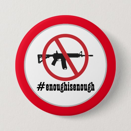 Ban AR-15 voldoende Ronde Button 7,6 Cm (Voorkant)