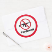 Ban AR-15 voldoende Ronde Sticker (Envelop)