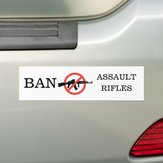 Ban Assault Rifiles Bumpersticker (Op auto)