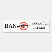 Ban Assault Rifiles Bumpersticker (Voorkant)