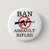 Ban Assault Rifiles Ronde Button 5,7 Cm (Voorkant)