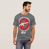 Ban Assault Rifles NOW Ban AR15 Guns T-shirt (Voorkant volledig)