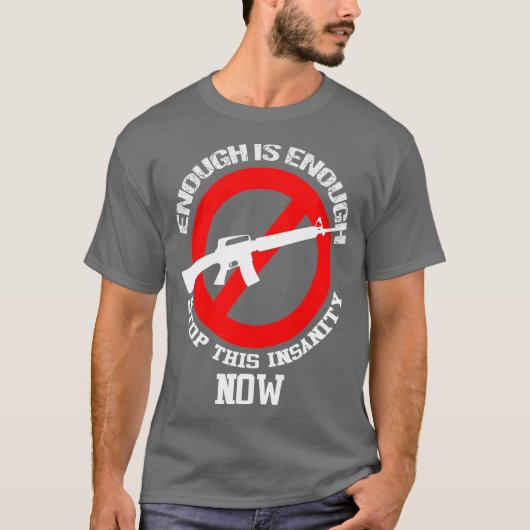 Ban Assault Rifles NOW Ban AR15 Guns T-shirt (Voorkant)